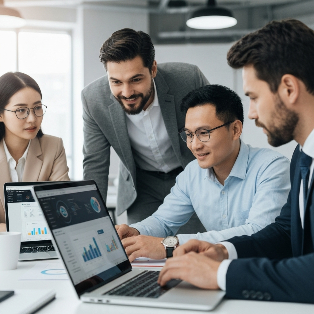 Professional team collaboration
